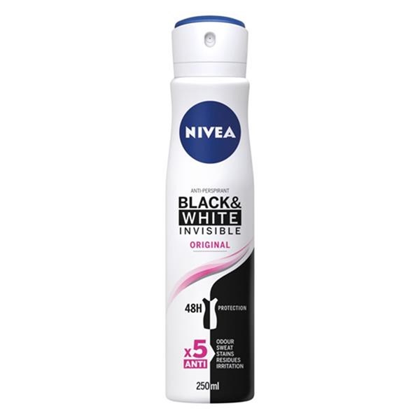 Deodorant Spray Black & White Clear 250 ml