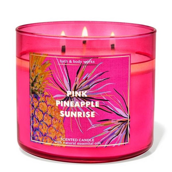 Pink Pineapple Sunrise 3 Wick Candle 411 g