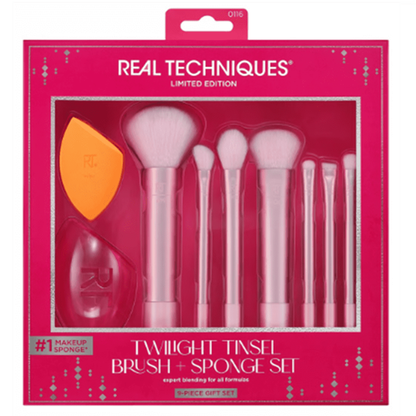 Twilight Tinsel Brush+ Sponge Set 9 Psc