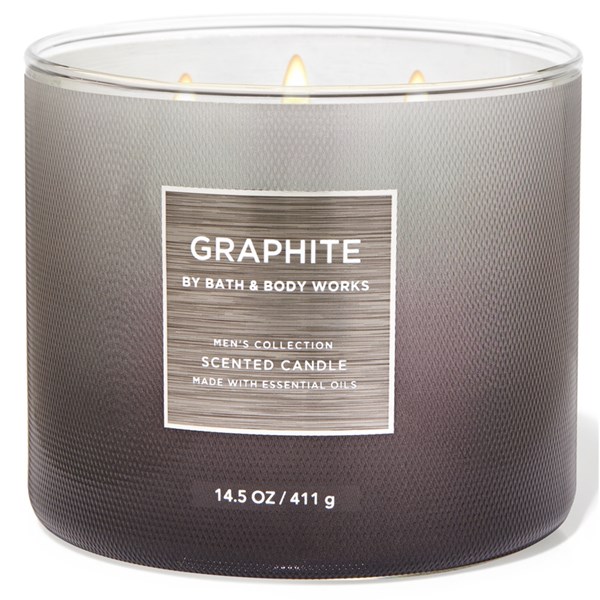 Graphite 3 Wick Scented Candle 411g