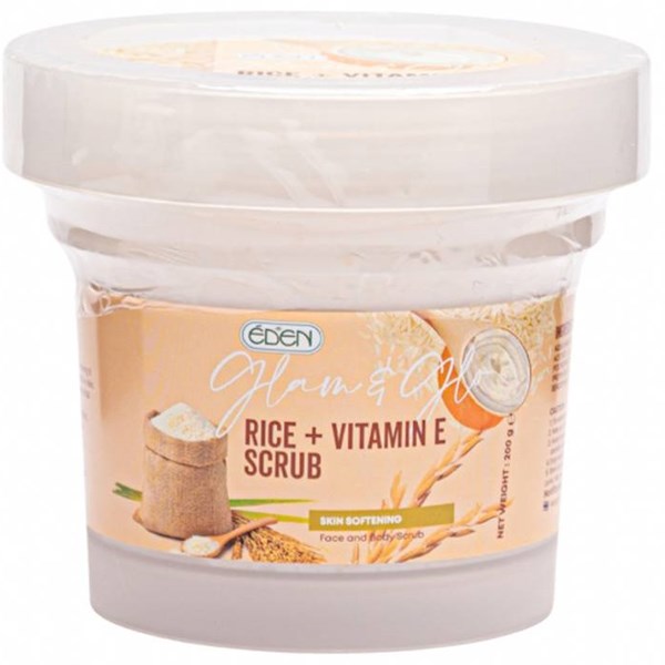 Glam & Glow Rice + Vitamin E Scrub 200 g