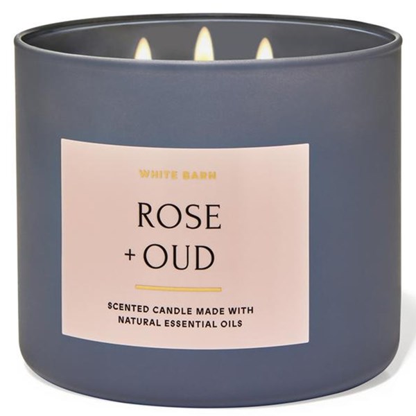 Rose and Oud 3 Wick Scented Candle 411 g