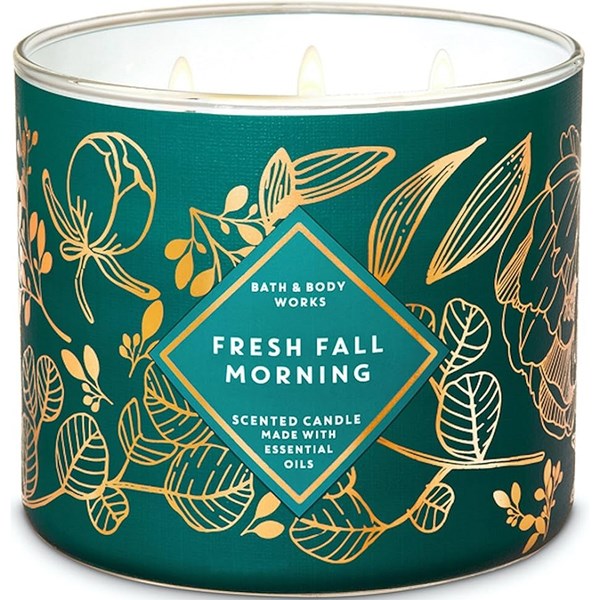 Fresh Fall Morning 3 Wick Scented Candle 411 g