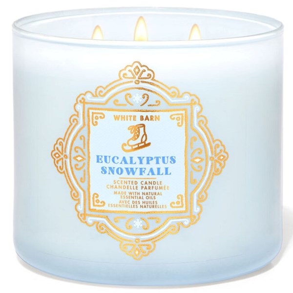 Eucalyptus Snowfall 3 Wick Candle Scented Candle 411 g