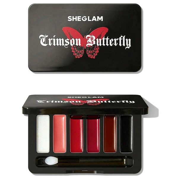 Crimson Butterfly Collection Lip Gloss Palette