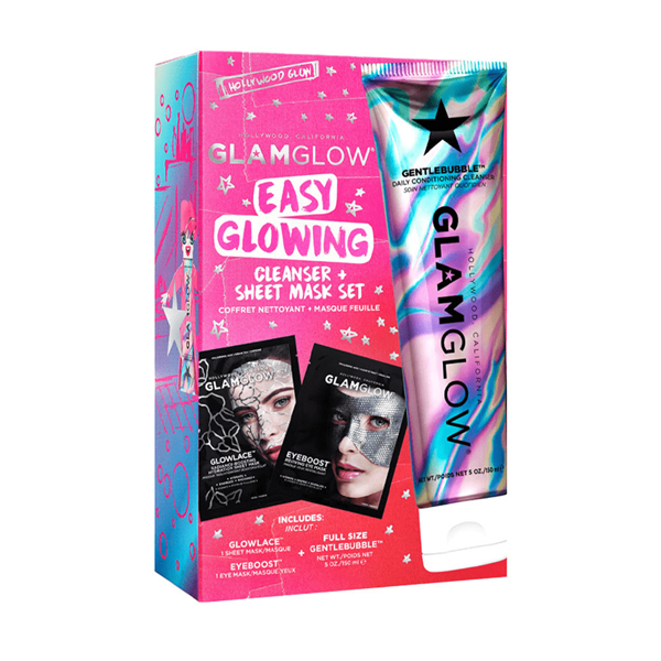 Easy Glowing Cleanser & Sheet Mask Set 3 PCS