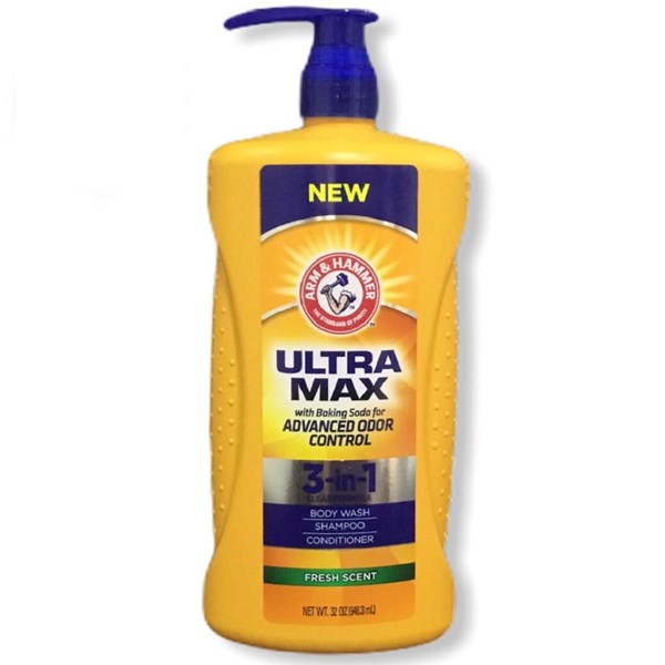 Ultra Max 3-in-1 Shampoo Conditioner Body Wash 946 ml