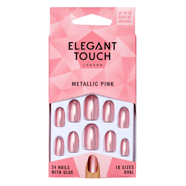 False Nail 24 ( Metallic Pink)