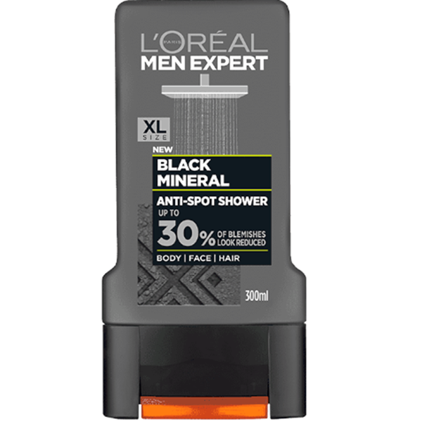 Black Mineral Shower Gel 300 ml