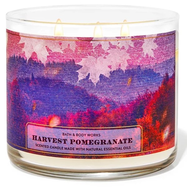 Harvest Pomegranate 3 Wick Candle 411 g