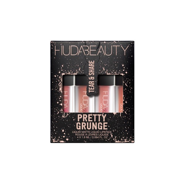 HUDABEAUTY Pretty Grunge Liquid Matte Lip Quad