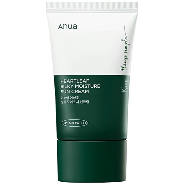 ANUA HEARTLEAF SILKY MOISTURE SUN CREAM SPF50