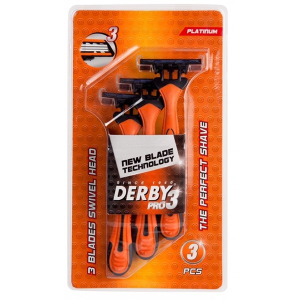 Derby Pro 3 Razor Blades 3 PCS