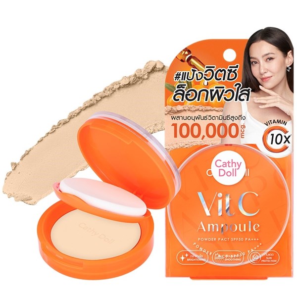 Vit C Ampoule Powder Pact SPF 50, 12 g