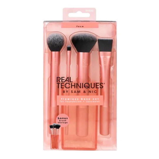 REAL TECHNIQUES FACIAL MAKEUP BRUSH SET - 4PCS | Real Techniques Facial Makeup Brush Set - 4 Pieces