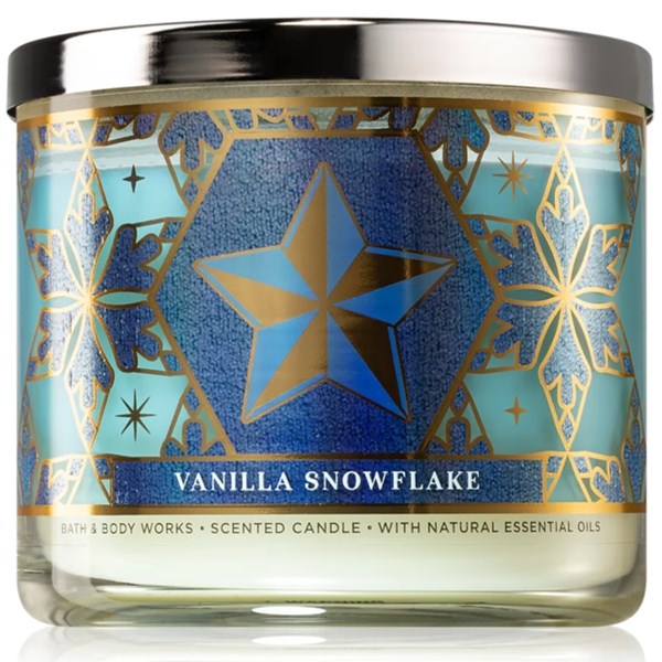 Vanilla Snowflake 3 Wick Scented Candle 411 g