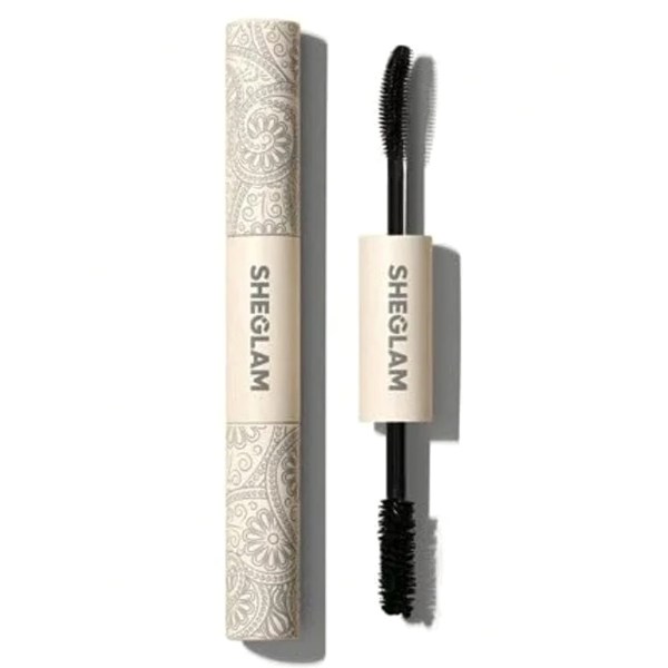 2 In 1 Black Volume and Length Washable Mascara Long Lasting Dual-Ended Tubing Eye Makeup