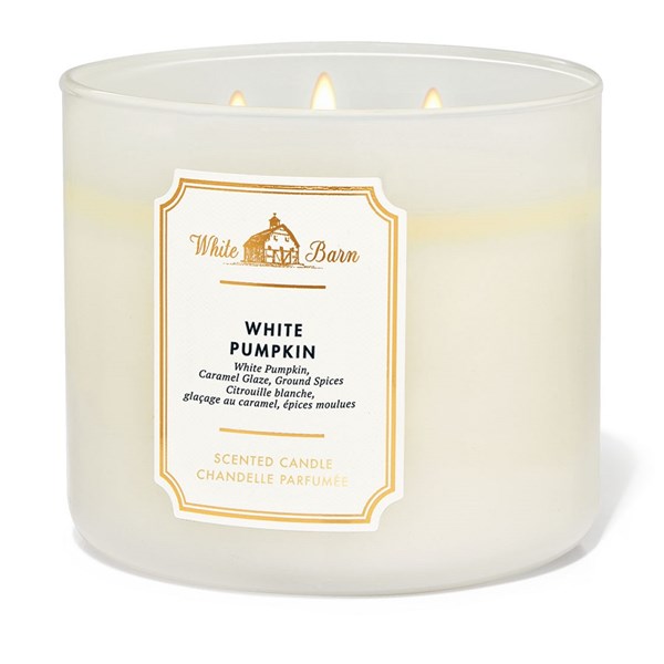 White Pumpkin 3 Wick Scented Candle 411 g