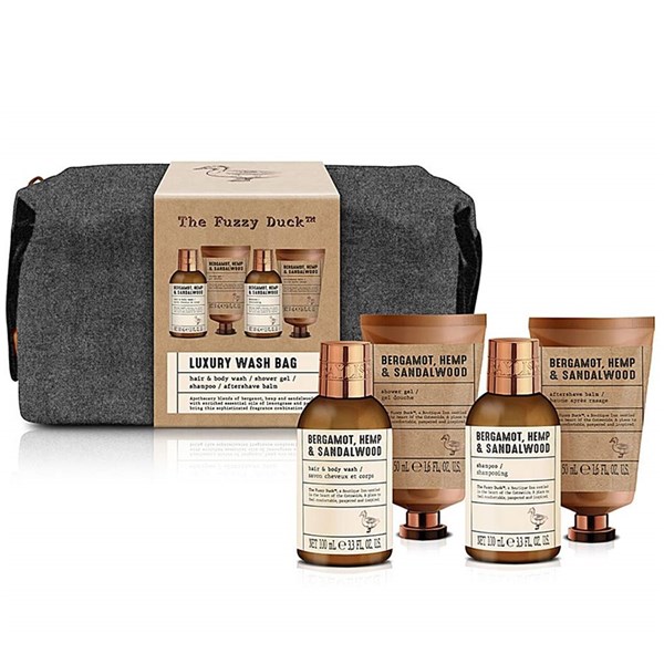 The Fuzzy Duck Men’s Luxury Wash Bag Set 4 Pieces