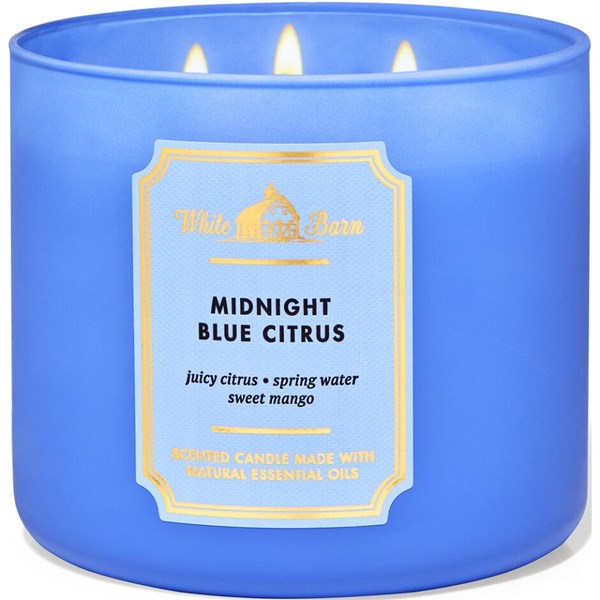 Midnight Blue Citrus 3 Wick Scented Candle 411 g