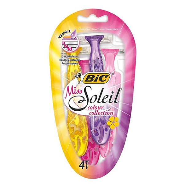 Miss Soleil Colour Collection Razors 4 PCS