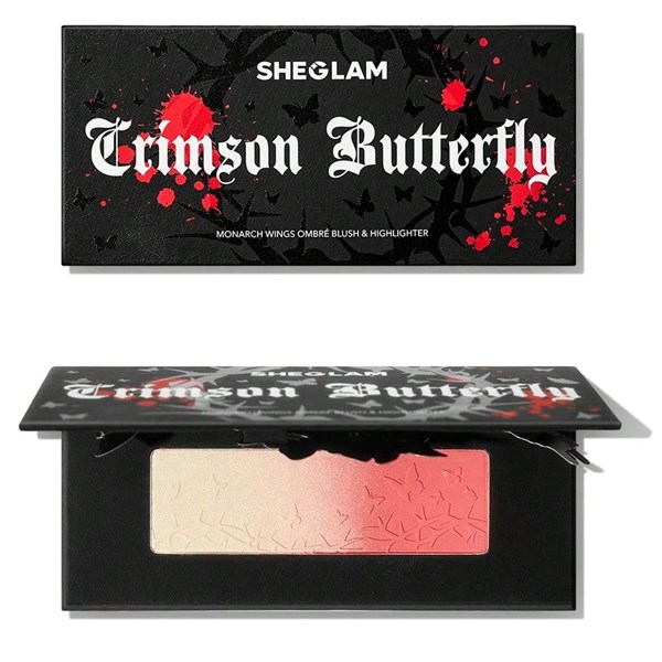 Crimson Butterfly Ombre Blush & Highlighter