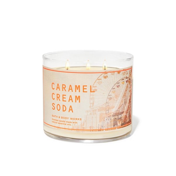 Caramel Cream Soda 3 Wick Scented Candle 411 g