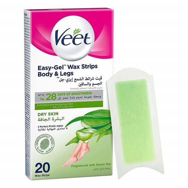 Easy Gel Wax Strips Dry Skin 20 PCS