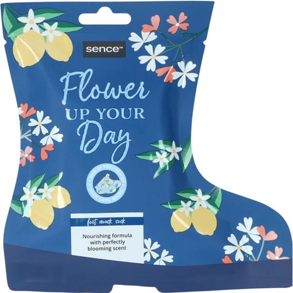 Flower Up Your Day Foot Mask Sock 2 PCS 20 ml