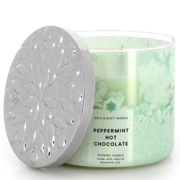 Peppermint Hot Chocolate 3 Wick Scented Candle 411 g