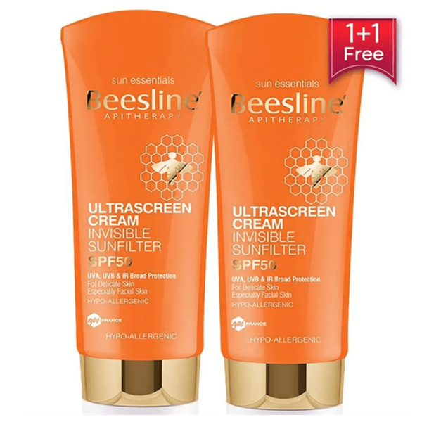 Ultra screen cream invisible sunfilter spf 50 1+1 free